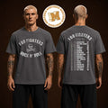 Foo Fighter Rock N Roll Tour Merch Two Sided Unisex Charcoal T Shirt
