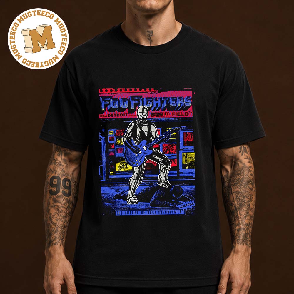 Foo Fighters Detroit Michigan 2026 Event Poster At Ford Field On August 6 2026 Unisex T Shirt