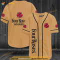 Four Roses Bourbon 3D Baseball Jersey
