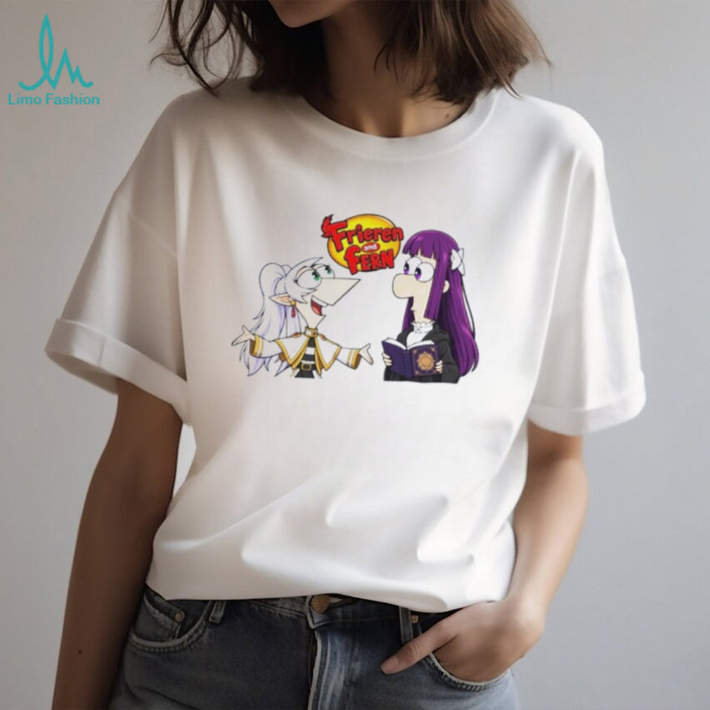Frieren and Fern Mashup Anime Crossover shirt