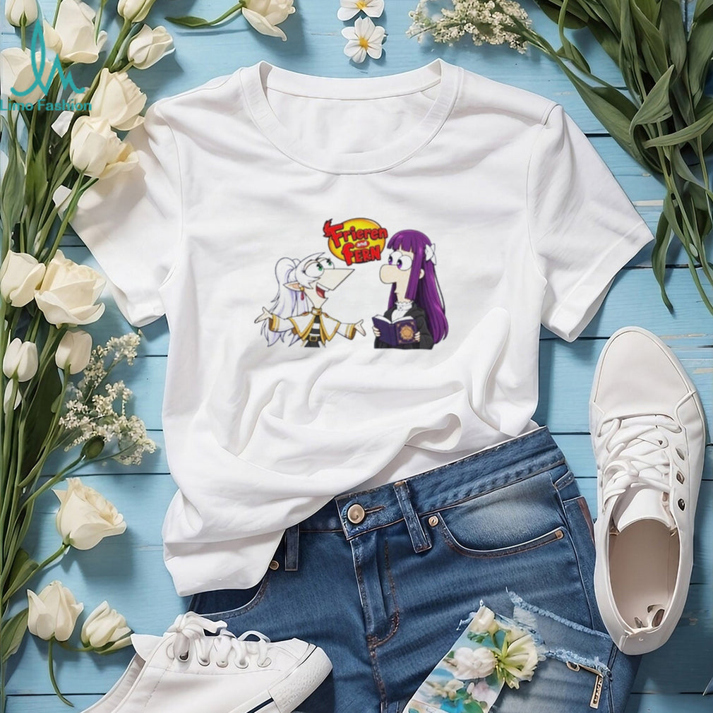 Frieren and Fern Mashup Anime Crossover shirt