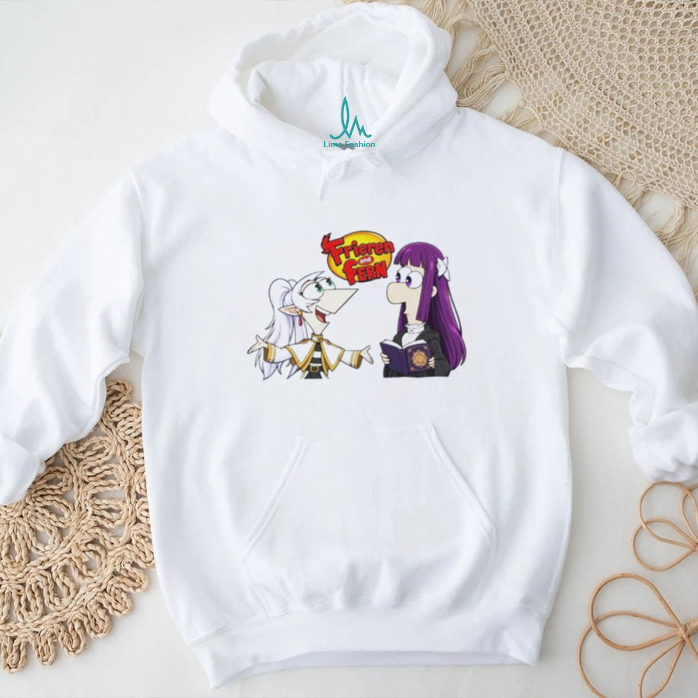 Frieren and Fern Mashup Anime Crossover shirt