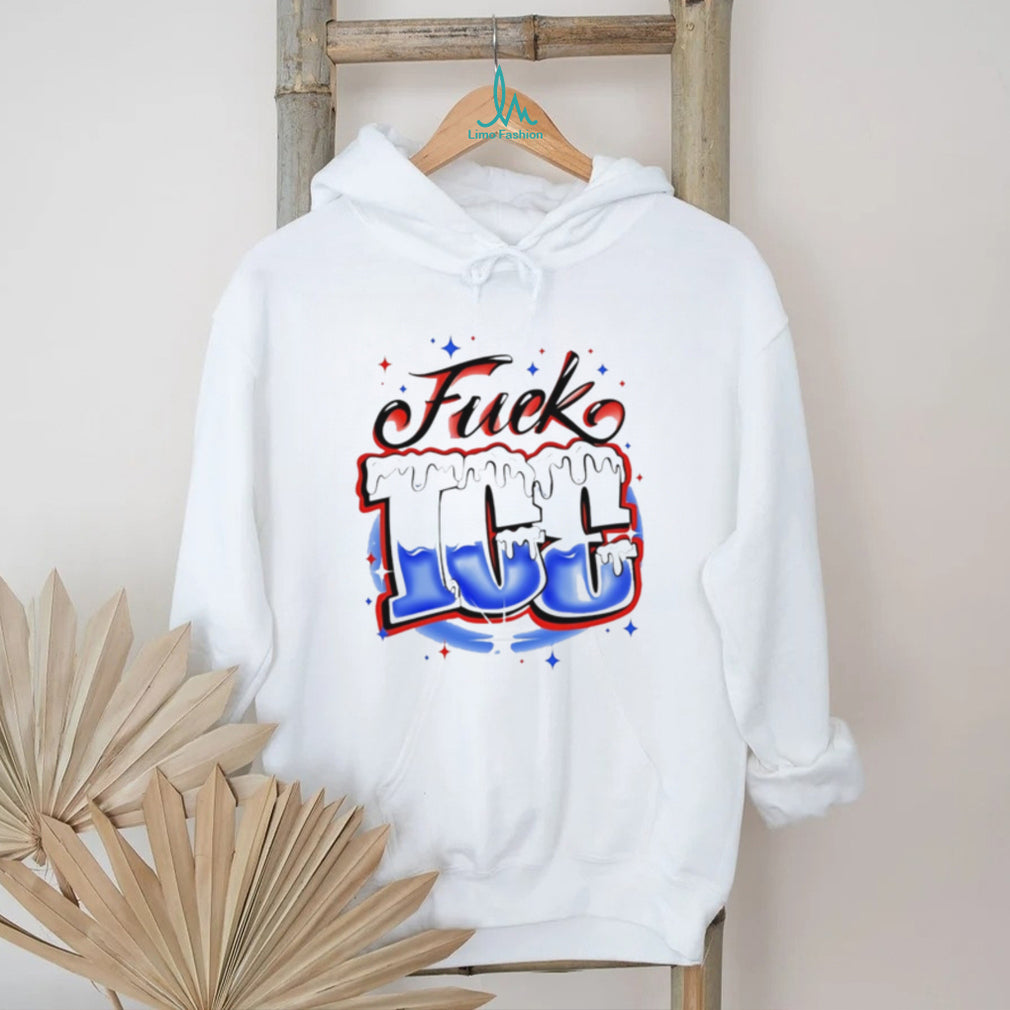Fuck ice winter cold slogan typography shirt