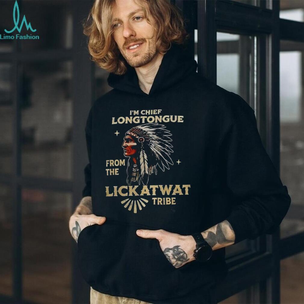 Funny Native American Chief Longtongue Tribe Graphic Shirt