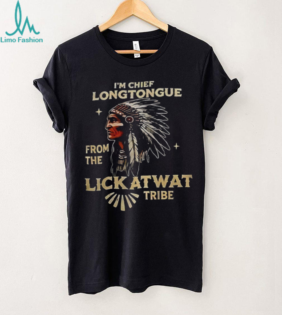 Funny Native American Chief Longtongue Tribe Graphic Shirt