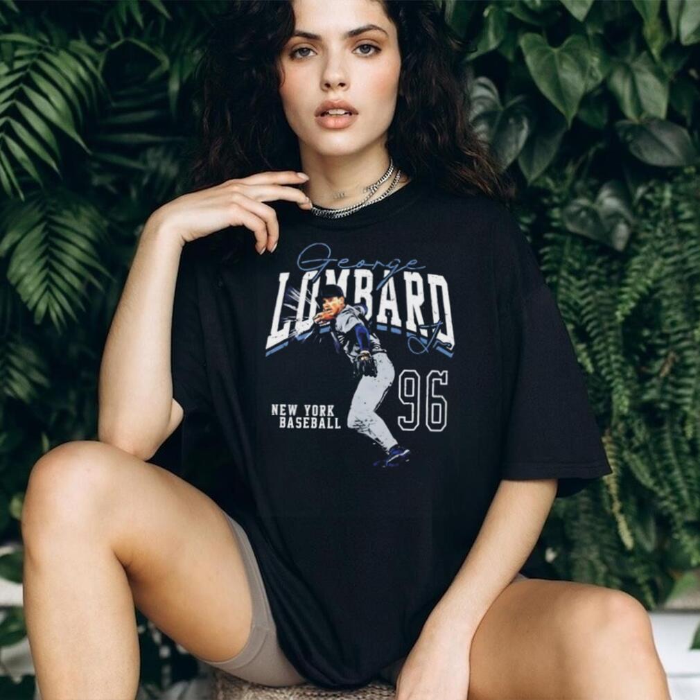 George Lombard Jr. number 96 New York Baseball signature shirt
