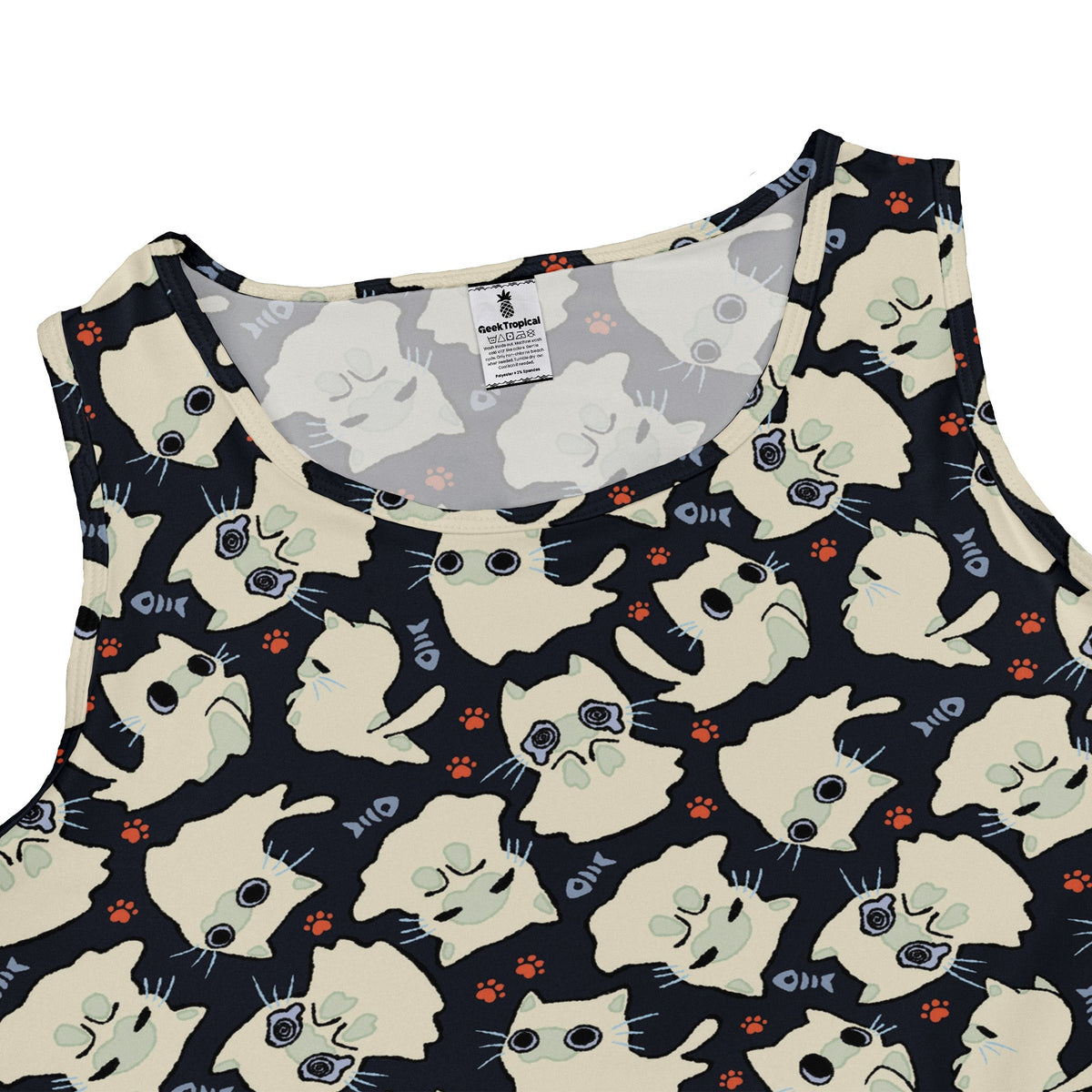 Ghost Cats Sleeveless Dress