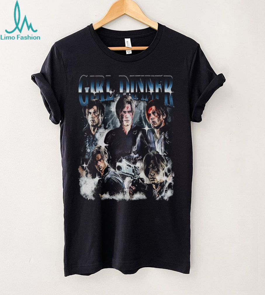 Girl Dinner Leon Kennedy art shirt