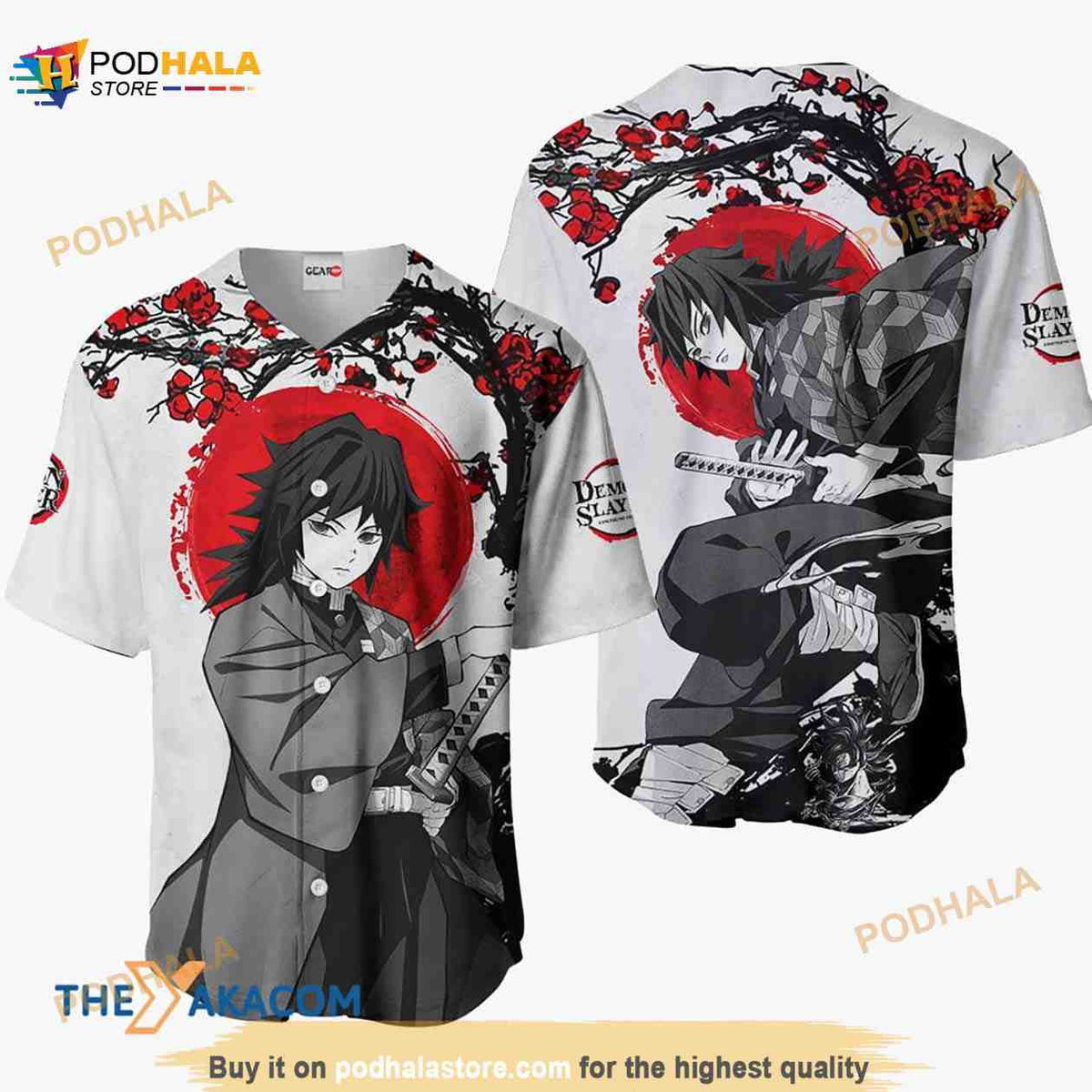 Giyuu Tomioka Kimetsu Anime Japan 3D Baseball Jersey, Christmas Gift For Fan