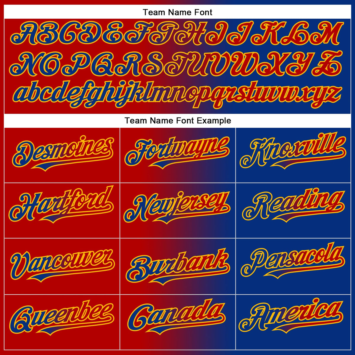 Custom Royal Red-Gold Authentic Gradient Fashion Baseball Jersey