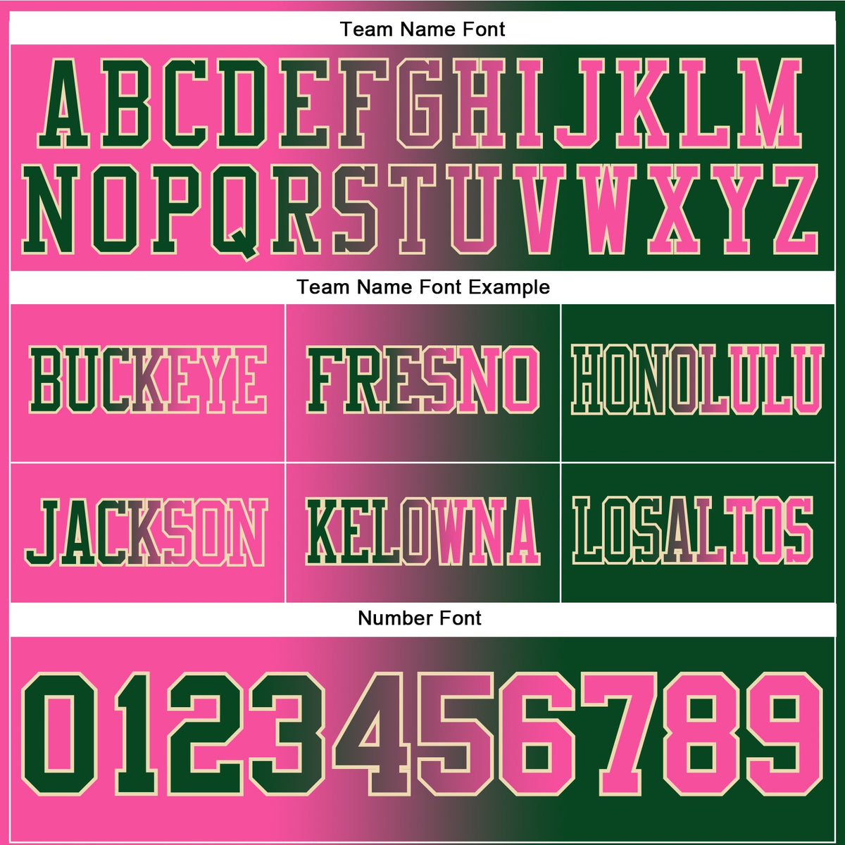 Custom Green Pink-Cream Authentic Gradient Fashion Football Jersey