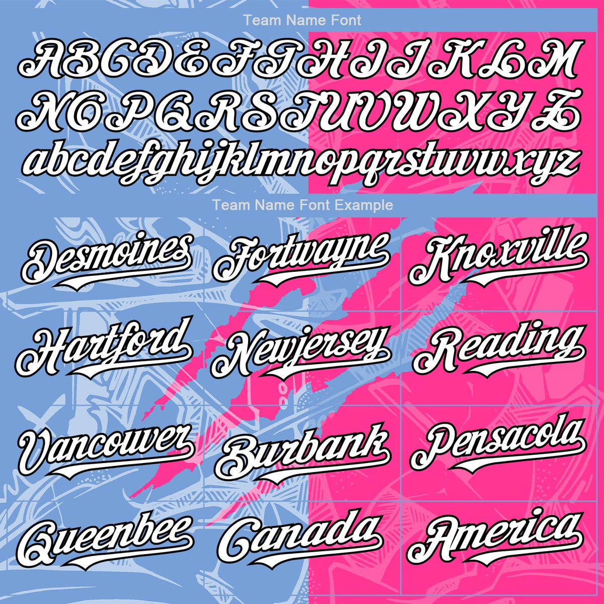 Custom Graffiti Pattern White Pink Light Blue-Black 3D Scratch Authentic Baseball Jersey