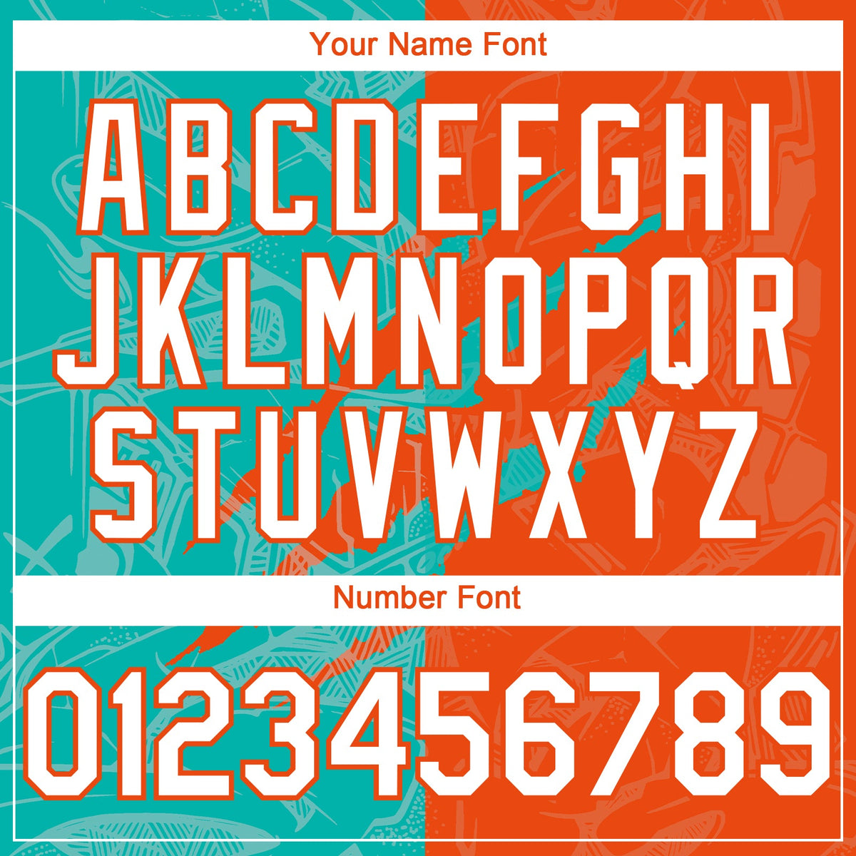 Custom Graffiti Pattern White Orange-Aqua 3D Scratch Authentic Baseball Jersey
