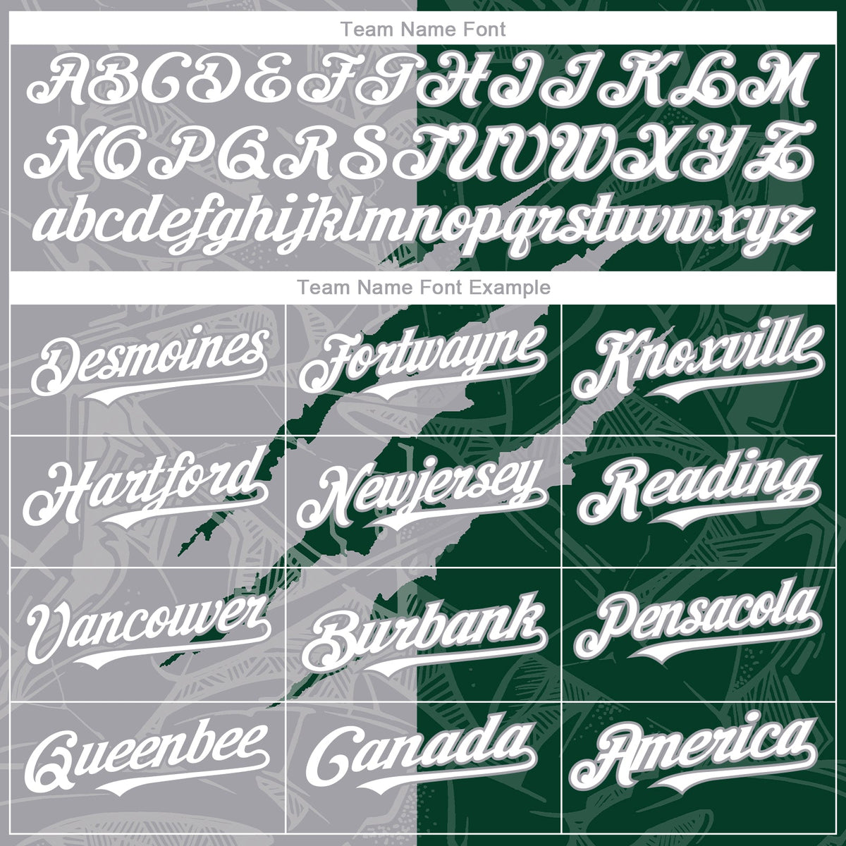 Custom Graffiti Pattern White Green-Gray 3D Scratch Authentic Baseball Jersey