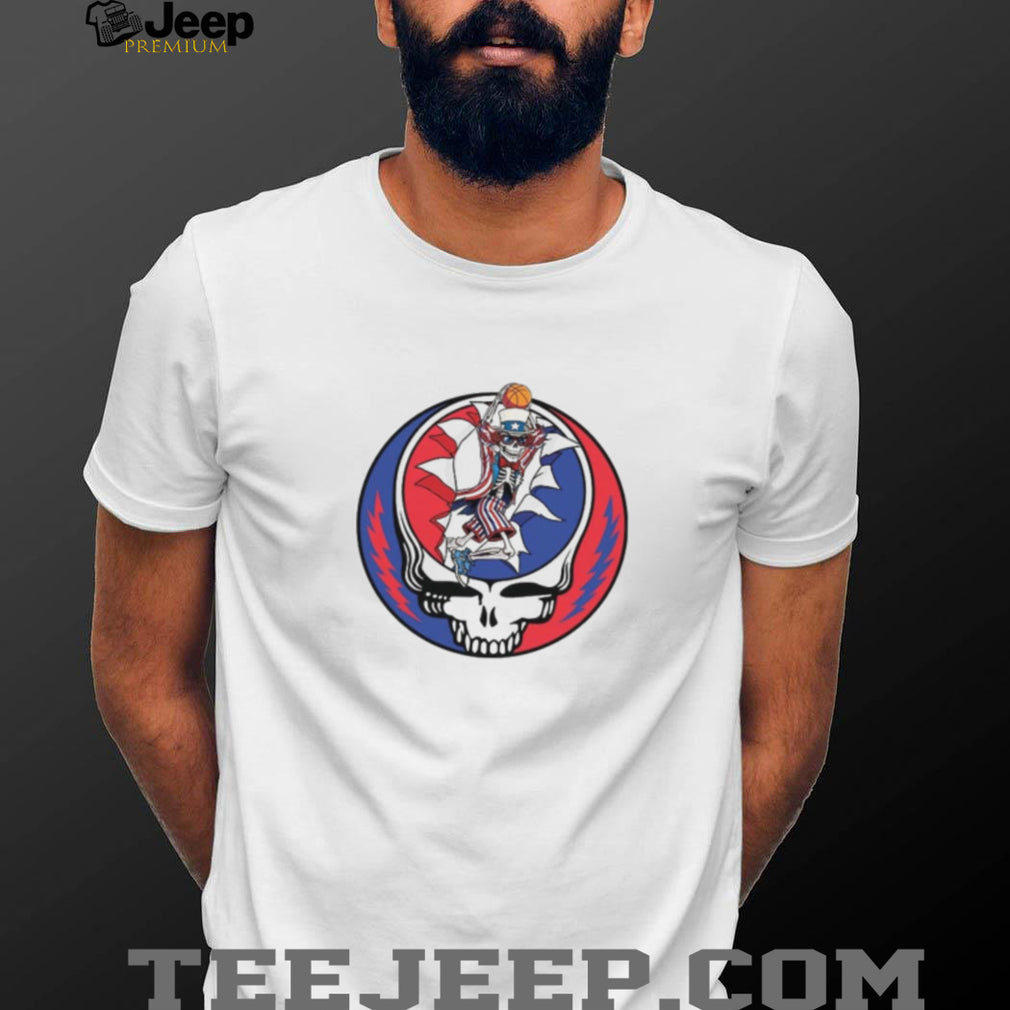 Grateful Dead Uncle Sam Basketball Slam Dunk Steal Your Face Shirt