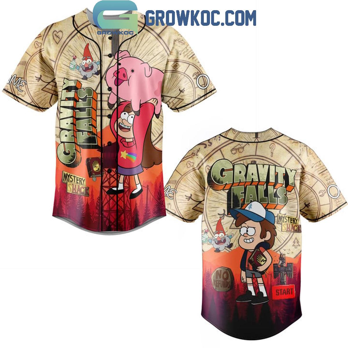 Gravity Falls Start Mystery Hack Personalized Baseball Jersey