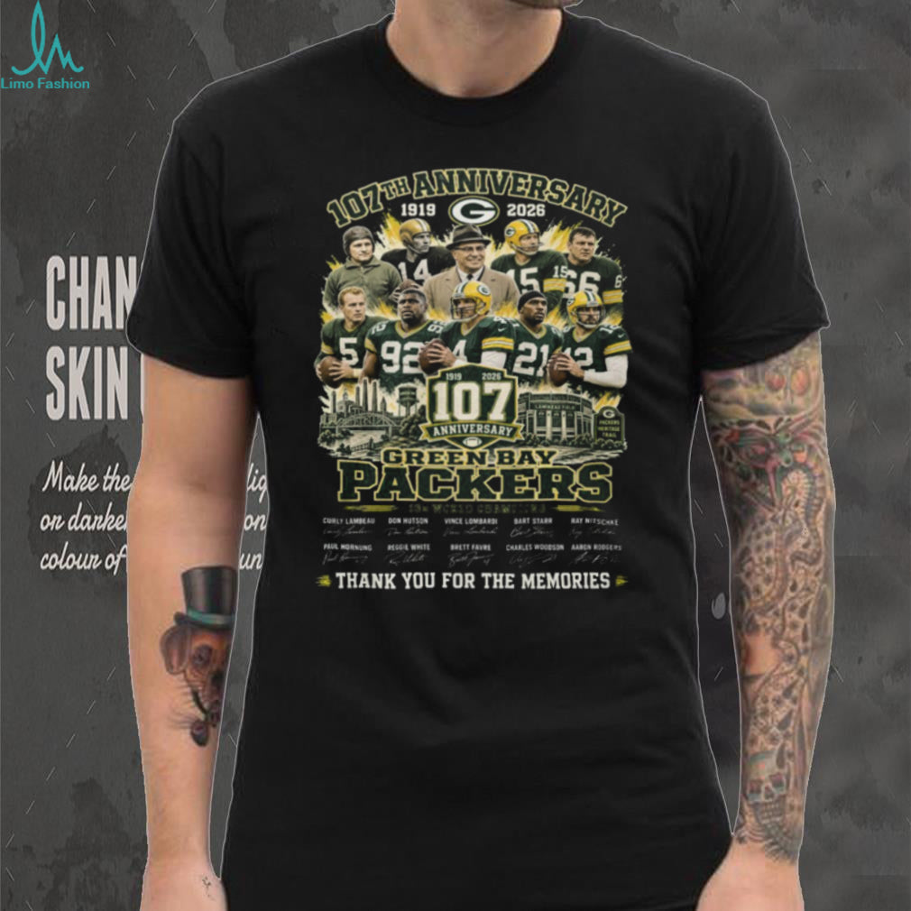 Green Bay Packers 107th Anniversary Legends Team Vintage Shirt