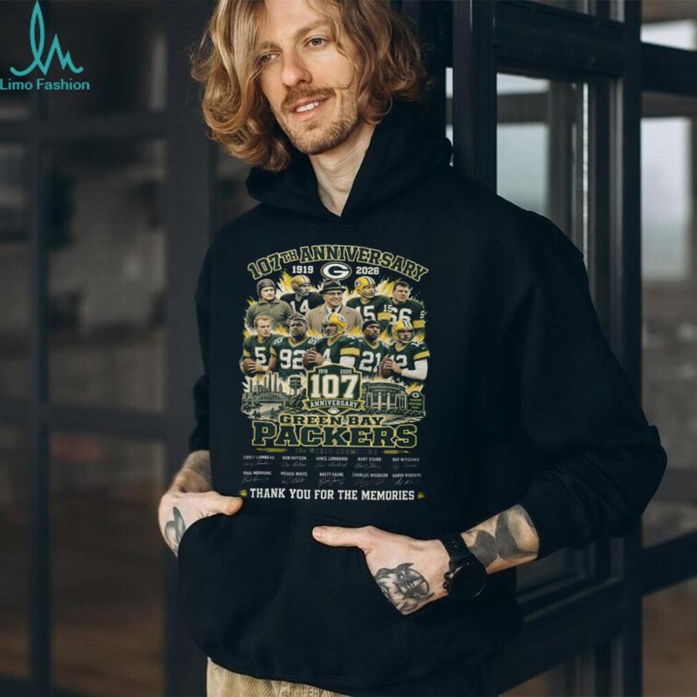 Green Bay Packers 107th Anniversary Legends Team Vintage Shirt