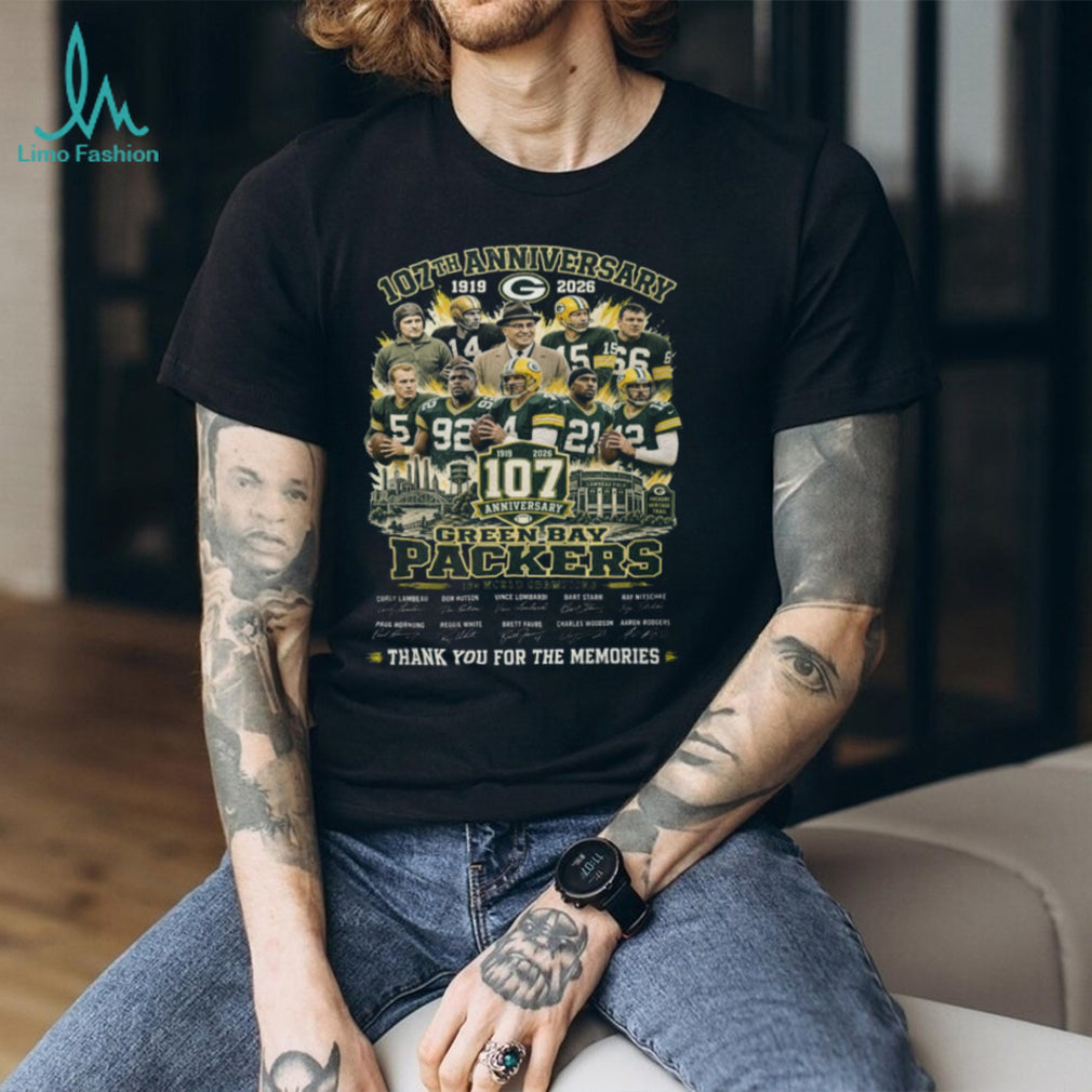 Green Bay Packers 107th Anniversary Legends Team Vintage Shirt