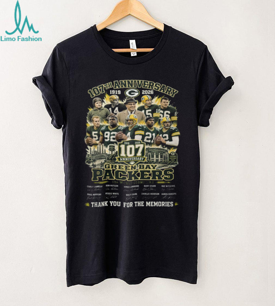 Green Bay Packers 107th Anniversary Legends Team Vintage Shirt