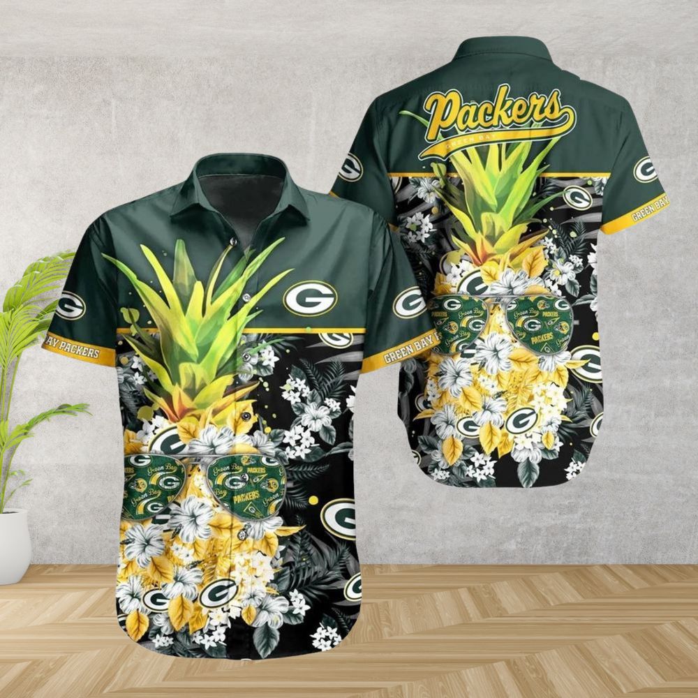 Green Bay Packers Hawaiian Shirt Pineapple Paradise Design 201418