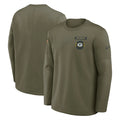 Green Bay Packers Olive 2025 Salute to Service Sideline Coaches Therma-FIT Long