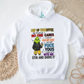 Grinch cartoon cup of fuckoffee no one cares kiss my ass fuck yous bite me shirt