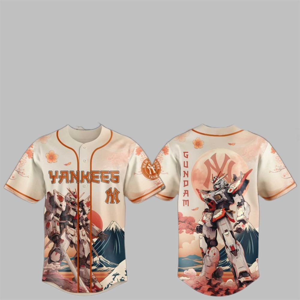 Gundam x Yankees 2025 Japan Jersey - Grishko.com