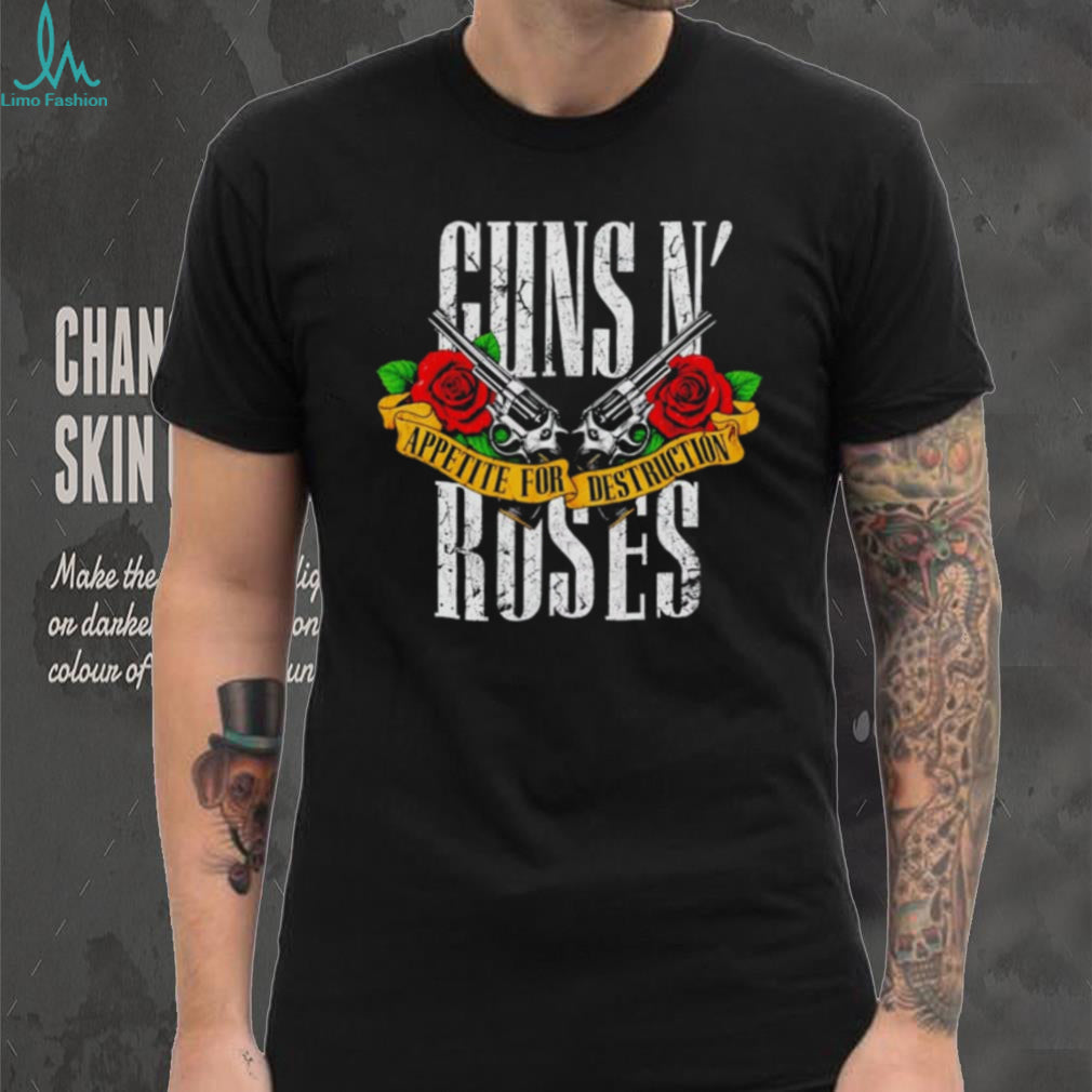 Guns N Roses US Tour 2026 Appetite For Destruction Crossed Guns & Roses shirt