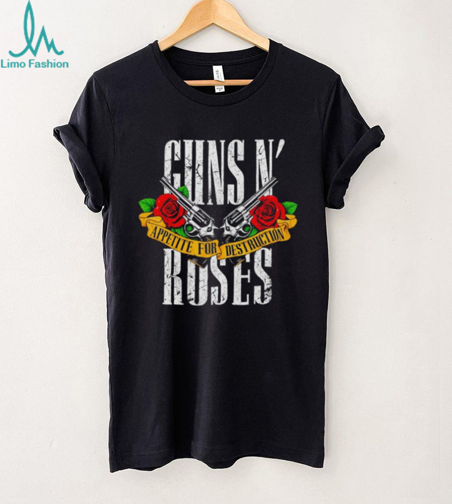 Guns N Roses US Tour 2026 Appetite For Destruction Crossed Guns & Roses shirt