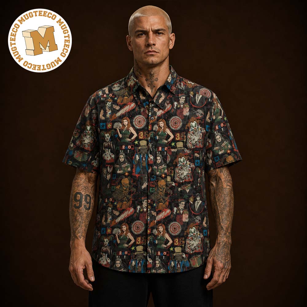 Halloween Horror Nights 2026 Icons Hawaiian Shirt