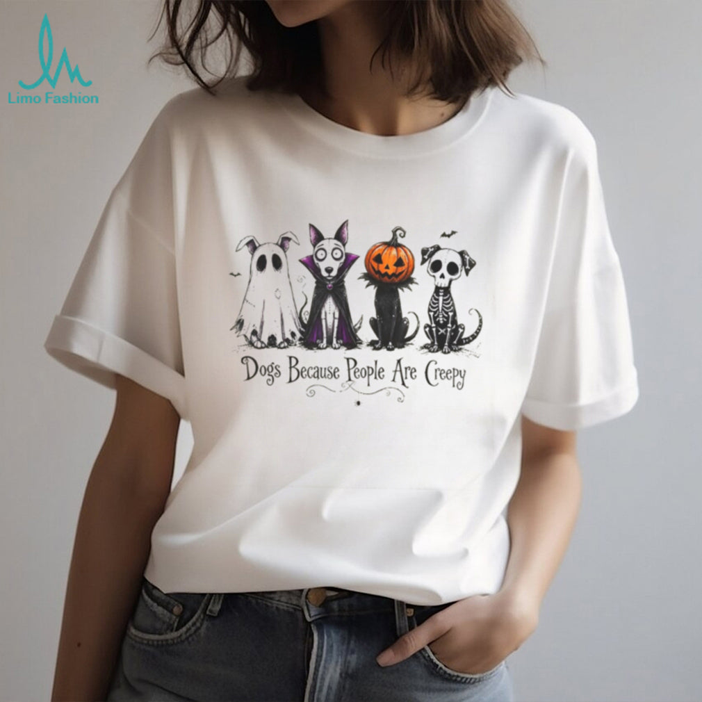 Halloween Spooky Dog Ghost Vampire Pumpkin Skeleton Shirt
