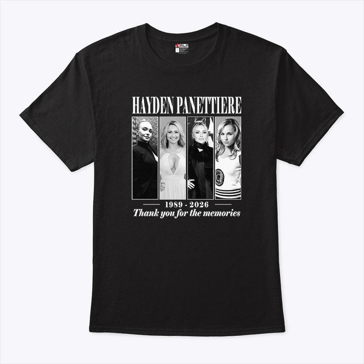 Hayden Panettiere 1989-2026 Thank You For The Memories T Shirt