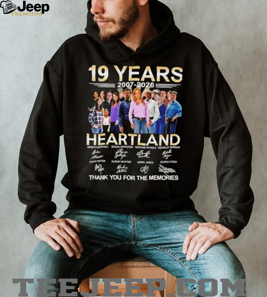 Heartland 19 Years 2007 2026 Thank You for the Memories Signatures T Shirt