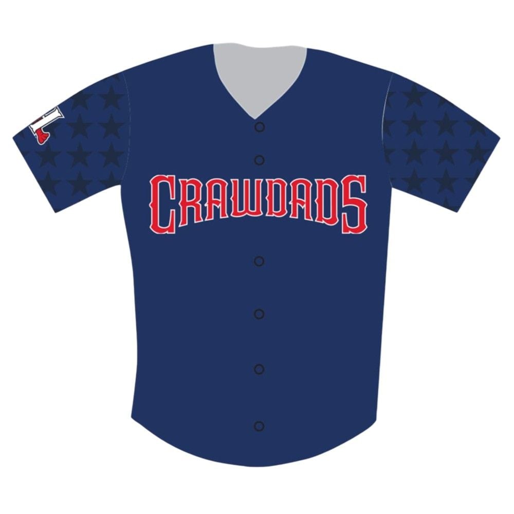 Hickory Crawdads Patriotic Jersey 2025 Giveaway - Grishko.com