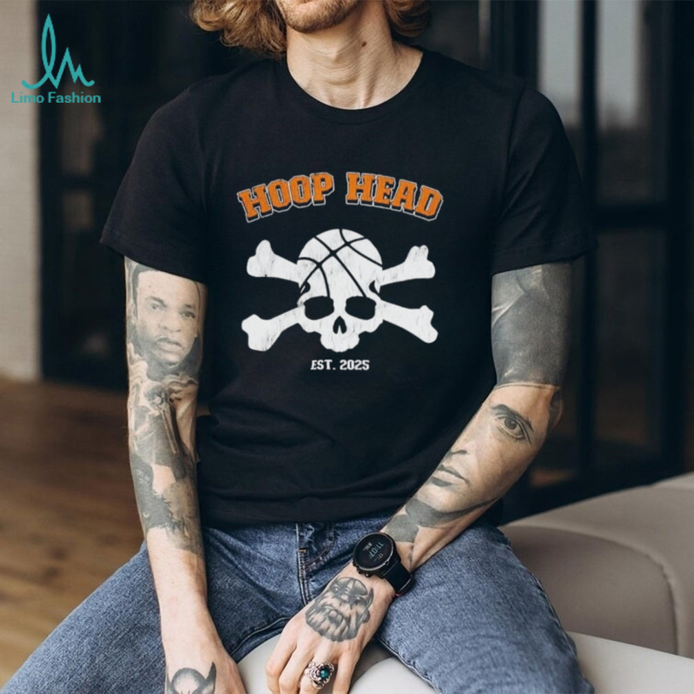Hoop Head Est 2025 Basketball Skull hoops shirt