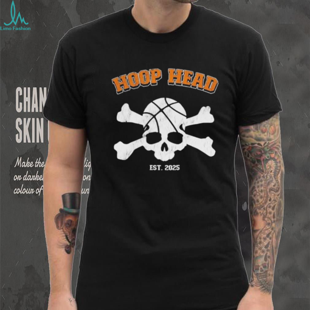 Hoop Head Est 2025 Basketball Skull hoops shirt