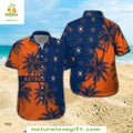 Houston Astros Hawaiian Shirt Starry Night Palm Tree Aloha Baseball