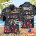 I Like Hot Rods And Guitars Hawaiian Shirt