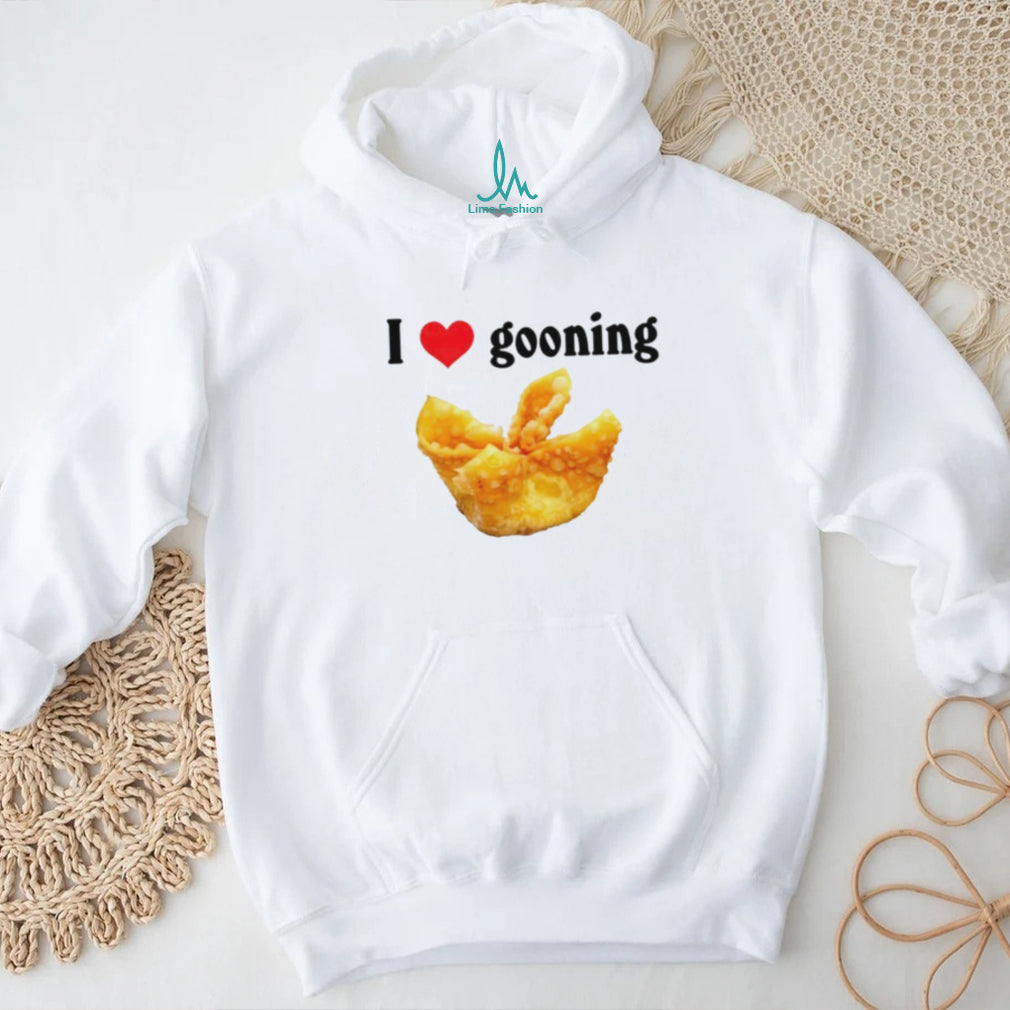 I Love Gooning wonton funny food internet meme shirt