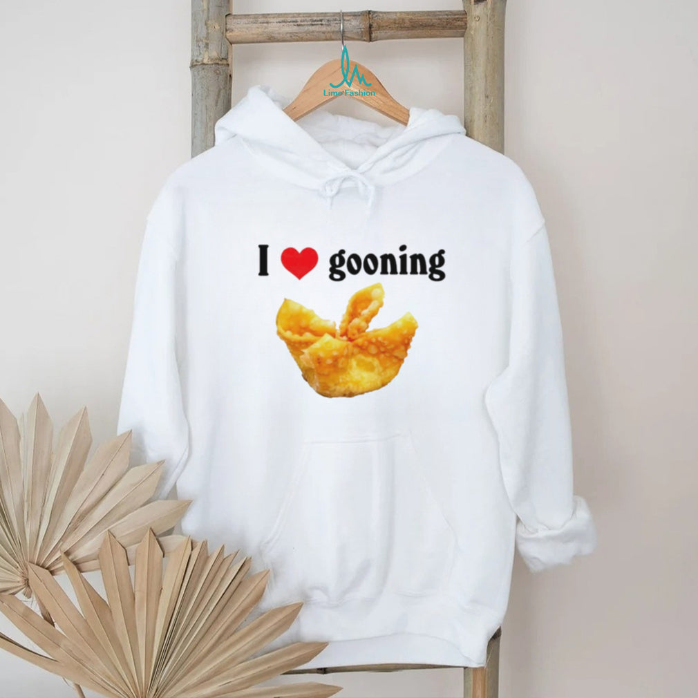 I Love Gooning wonton funny food internet meme shirt