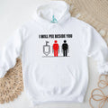 I Will Pee Beside You Urinal Etiquette Meme shirt