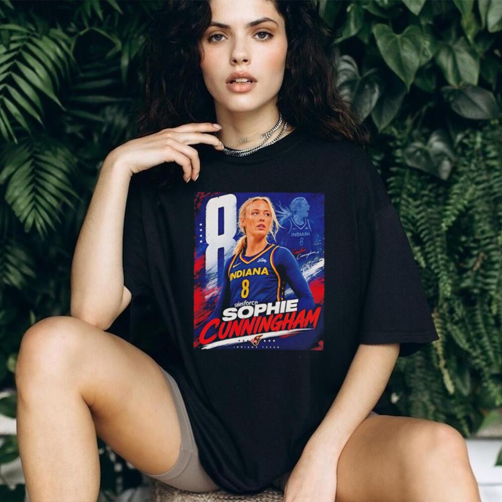 Indiana Fever Sophie Cunningham the number 8 player portrait shirt