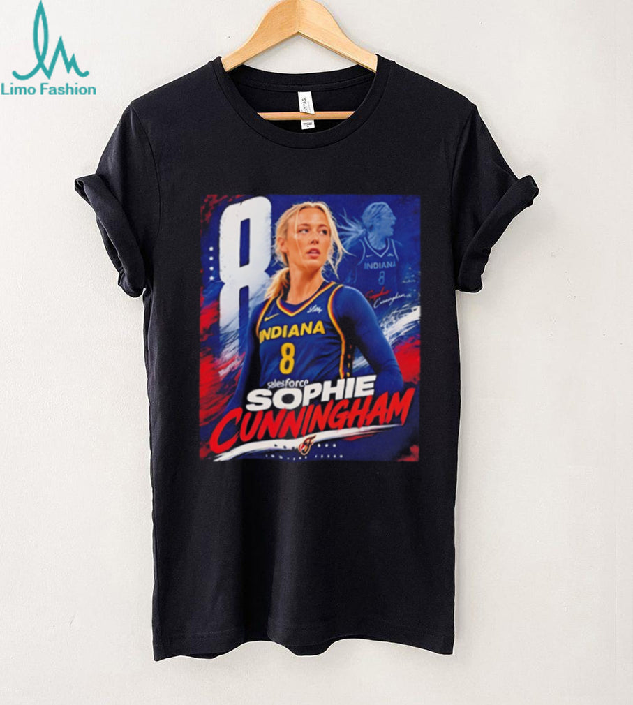 Indiana Fever Sophie Cunningham the number 8 player portrait shirt