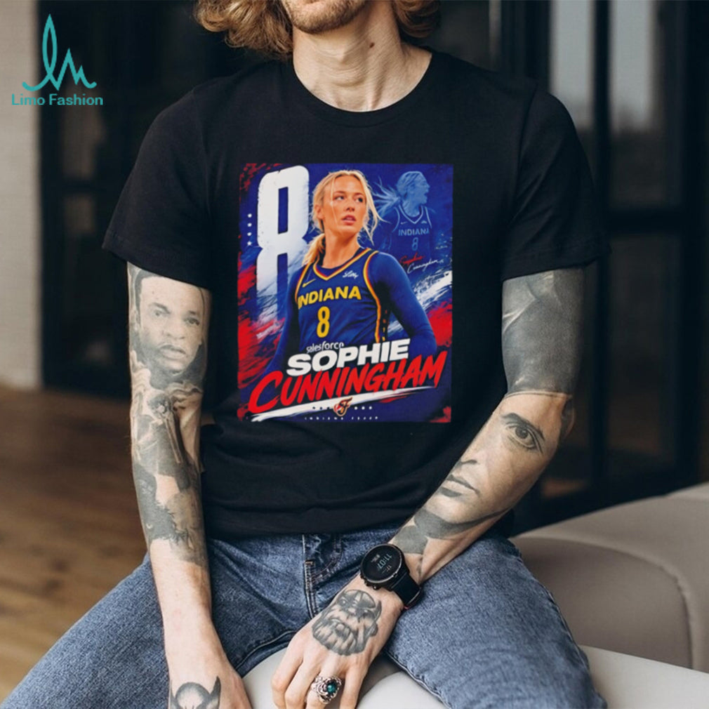 Indiana Fever Sophie Cunningham the number 8 player portrait shirt