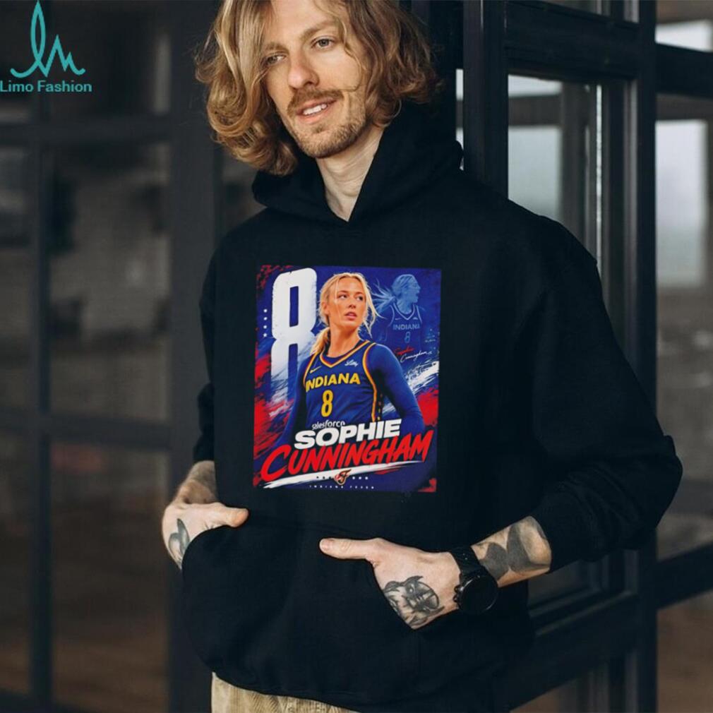 Indiana Fever Sophie Cunningham the number 8 player portrait shirt