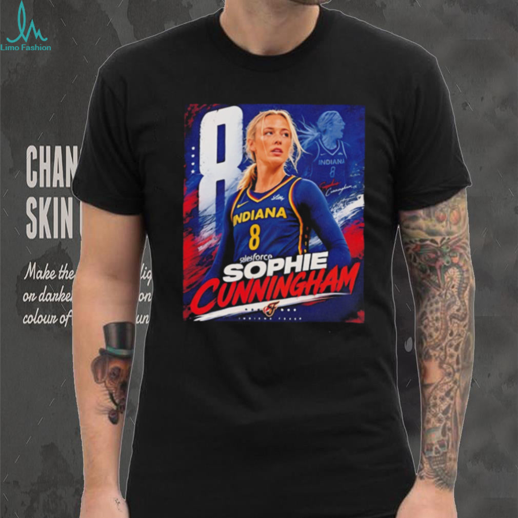 Indiana Fever Sophie Cunningham the number 8 player portrait shirt