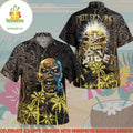 Iron Maiden Piece of Mind 1983 Hawaiian Shirt Beach Shorts Set