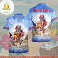 Iron Maiden Somewhere in Time 1986 Hawaiian Shirt Beach Shorts