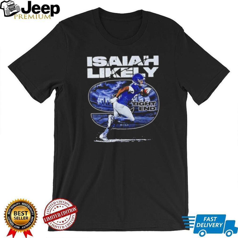 Isaiah Likely 9 New York Giants Tight End Name Number Shirt
